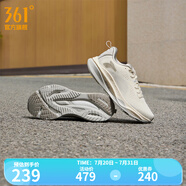 361度運(yùn)動(dòng)鞋男鞋赤焰4網(wǎng)面透氣跑鞋男輕便通勤減震專業(yè)跑步鞋 西米色/浮石色 密網(wǎng)【女】 39