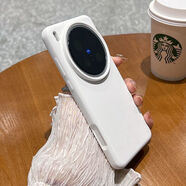 Smorss 【一體硅膠相機(jī)按鍵】適用vivo X200ultra手機(jī)殼 X200ultra保護(hù)套固態(tài)硅膠全包植絨男女款軟殼 白