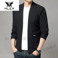 MLEX潮王男裝2025春秋毛衣針織衫開(kāi)衫休閑男士開(kāi)衫高質(zhì)感休閑外套8899 黑色(顯瘦百搭) XL (125-140)