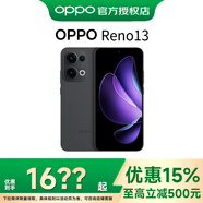 OPPO Reno13 新品5G手機 AI智能游戲拍照手機 OPPO手機  IP69滿(mǎn)級防水小直屏 午夜黑 16GB+512GB 免息套餐【24期+CCD相機】