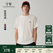 Teenie Weenie Men小熊男裝T恤2025夏季新款簡約涼感圓領(lǐng)白色基礎(chǔ)短袖上衣 白色 2XL (185)