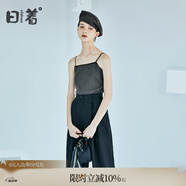 日著原創(chuàng)設(shè)計感女裝夏季新款 外穿小眾格小吊帶背心女上衣 盒灰格 L
