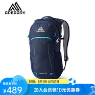 GREGORY格里高利 NANO蜂鳥 男女旅行戶外徒步背包登山包通勤雙肩背包18L 18L-海軍藍