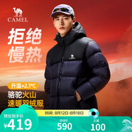 駱駝火山羽絨服1.0男士鴨絨加厚防寒面包服潮款冬季外套M13CR07089H