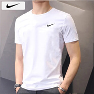 耐克（NIKE）短袖男士 25夏季新款運(yùn)動(dòng)服裝跑步速干衣圓領(lǐng)休閑半袖透氣冰絲T恤 DV9840-100/曬圖退5 2XL 【185】體重170~190斤左右