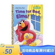 英文原版 Sesame Street 芝麻街 Brushy Brush! Little Golden Book 兒童啟蒙繪本圖畫書 Time for bed, Elmo! 夢想童趣城