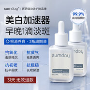 SUMDOY進口美白面部精華液補水煙酰胺精華2瓶裝七夕生日禮物男女