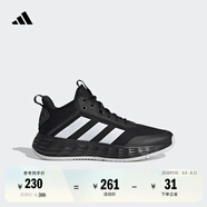 adidas OWNTHEGAME 2.0低幫團(tuán)隊(duì)款實(shí)戰(zhàn)運(yùn)動(dòng)籃球鞋男子阿迪達(dá)斯 黑/白   44