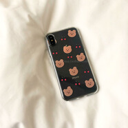 天南兄弟適用iPhone15PRO/16plus/12韓國ins風櫻桃小熊13/14PROMAX手機殼 櫻桃小熊 iPhoneSE(第二代)