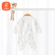 貝瑞加（Babyprints）嬰兒連體衣寶寶滿月服新生兒衣服四季純棉哈衣蝴蝶衣 小熊59