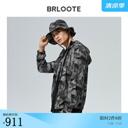 巴魯特（Brloote）夾克男士輕薄四面彈舒適防風衣青年外套春夏 灰色 185/104A