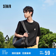 森馬短袖T恤男夏季精致刺繡情侶裝中性上衣吸濕速干109324100205