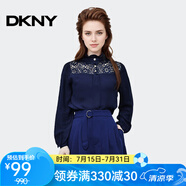 唐可娜兒（DKNY）【京東奧萊】夏季新款時尚高腰顯瘦休閑短褲女寬松闊腿褲百搭a字W W2314Z05-410 XS
