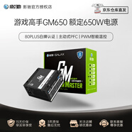 影馳 GM500/600/750電腦電源80PLUS白牌/主動PFC/單路12V/智能溫控/支持背線 游戲高手GM650 白牌直出