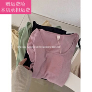 Fickan麻料女裝亞麻高級女上衣麻料女裝亞麻高級女上衣棉麻韓版女夏季薄 藕粉【旅行/派對/炸街/溫柔風(fēng)/糯 S (80-95斤)