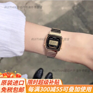 卡西歐（CASIO）小方塊表手表女:復古ins風小清新表LA670WGA-1D/7D/9D官方旗艦 LA670WGA-1D【熱賣款黑金】:D72