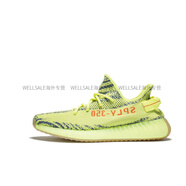 阿迪達(dá)斯 （adidas）Yeezy 350v2 Boost 黃斑馬 熒光黃 侃爺椰子跑鞋 B37572 熒光黃 鞋子偏小 44