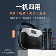 LUAMAR柏林之聲廣場(chǎng)舞音響戶(hù)外藍牙音箱K歌小型手提便攜移動(dòng)一體麥克風(fēng)直播內錄可背聲卡個(gè)性大音量 黑色無(wú)麥120W大功率直播一鍵伴唱