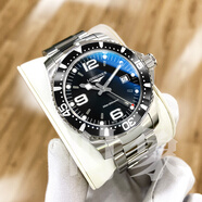 【二手99新】浪琴LONGINES康卡斯全自動(dòng)手表男士機(jī)械石英腕表300M潛航夜光瑞士品牌十大鐘表 石英鋁圈黑盤【表徑39mm】