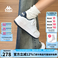 KAPPA卡帕背靠背女鞋夏季透氣小白鞋子女款板鞋新款潮鞋百搭休閑運(yùn)動(dòng)鞋 經(jīng)典白/海昌藍(lán) 40