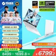 機械革命【國家補貼20%】蛟龍16Pro 潮玩版 16英寸游戲電競筆記本電腦(R9-9955HX 32G 1T RTX5060 300Hz白)