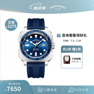 雷米格（ROMAGO）深潛者300全自動(dòng)機(jī)械表瑞士表腕表潛水表專業(yè)男表 藍(lán)色