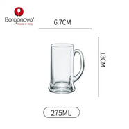 博格諾（Borgonovo）啤酒杯 意大利扎啤酒玻璃啤酒杯大容量啤酒杯馬克杯 標致275ml啤酒馬克杯