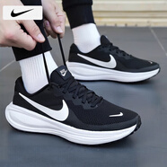 耐克（NIKE）男鞋2025新款夏季運動鞋REVOLUTION 8 緩震跑步鞋赤足休閑鞋 黑白HJ9198-003革命者8/拍大半碼 44
