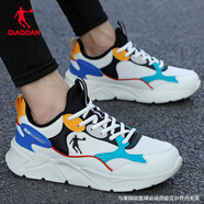喬丹（QIAODAN）男鞋運(yùn)動(dòng)鞋夏季新款跑步鞋透氣網(wǎng)鞋休閑老爹鞋男款旅游鞋子 象牙色/黑色-220 43