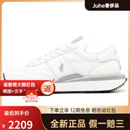 拉夫勞倫（Ralph lauren）Polo圓頭系帶低幫生活休閑鞋男款白色 白色 44