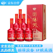 瀏陽河酒 52度柔和濃香型白酒 新洺N30 500ml*6瓶 聚會送禮 含禮品袋