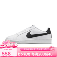 耐克（NIKE）男子復古板鞋夏季新款運動鞋COURTROYALE749747 107白/黑 39