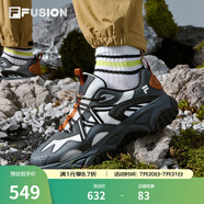 FILAFUSION 斐樂(lè )潮牌男鞋2025夏季新款戶(hù)外運動(dòng)鞋輕便透氣休閑漫游鞋 黑/白中白-BB 41