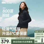 蕉下（beneunder）外套女氣絨立領(lǐng)輕量速熱保暖棉服休閑機洗CL001漫暮黑L