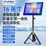 HYUNDAI現(xiàn)代點(diǎn)歌機(jī)2025新款雷石戶外移動(dòng)點(diǎn)唱機(jī)家庭KTV觸摸屏卡拉OK一體機(jī)指北者電子閱譜讀譜器動(dòng)態(tài)樂譜 16寸護(hù)眼屏點(diǎn)歌讀譜一體機(jī) 320G硬盤（可存6000首）
