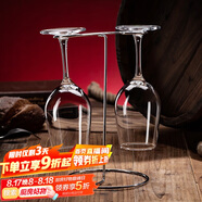 青蘋(píng)果紅酒杯禮盒套裝 無(wú)鉛玻璃高腳杯葡萄酒杯紅酒杯+不銹鋼杯架 3件套