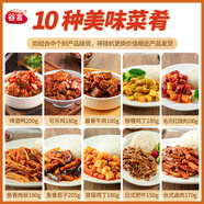 谷言料理包預(yù)制菜 15種口味組合套餐 方便速食菜肴 冷凍生鮮加熱即食 美味10種菜肴(肉菜多多)