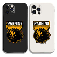 WARNING怪獸來(lái)襲手機殼華為蘋(píng)果適用OPPO小米vivo榮耀iqoo警示標 01古董白下單備注型號或者客服留