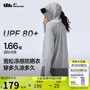 蕉下（beneunder）防曬衣女春夏涼感防紫外線新款A(yù)L818遠山灰S