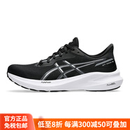 亞瑟士（asics）GT100013男女款跑步鞋黑武士穩(wěn)定支撐緩震透氣運(yùn)動(dòng)鞋官方正品 1012B663-003 黑色_白色【女】 37