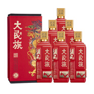 大民族鴻運 貴州醬香型白酒53度糧食酒窖藏高度白酒整箱禮盒裝 53度 500mL 6瓶