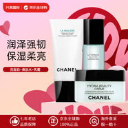香奈兒（Chanel）山茶花洗面奶泡沫潔面乳清潔保濕控油水乳護(hù)膚品套裝 生日禮物女 3件套 洗面奶+爽膚水+乳霜