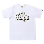 A BATHING APE男士ABC迷彩印花短袖T恤簡約休閑潮流穿搭 white / green 均碼 |3XL