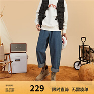 Semir官方正品馬丁靴男靴春秋季新款英倫風(fēng)中幫大黃靴工裝靴短靴子男 駝色【馬丁靴】 40