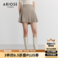 艾諾絲雅詩商場同款春秋新款小短裙百褶裙半身裙女學(xué)院風(fēng)JK裙10123505 燕麥色 L （建議體重105-115斤）