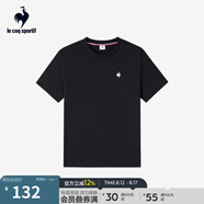 樂卡克法國公雞夏季圓領(lǐng)短袖T恤 L242UECA0301 炫黑色-2 S