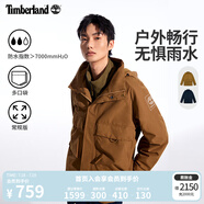 添柏嵐（Timberland）官方男裝沖鋒衣外套戶外防水防風休閑夾克|A41QB A41QB834/淺棕色 M
