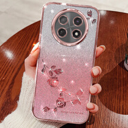垅影雮適用真我12x手機殼realme12x保護漸變套RMX3993水鉆oppo鏡頭全包12防摔x5g軟殼realme女生x12網(wǎng)紅 單殼*【粉色】 realme 真我12