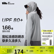 蕉下（beneunder）防曬衣女春夏涼感防紫外線(xiàn)新款A(yù)L818遠(yuǎn)山灰M