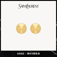 YSL圣羅蘭【禮物】女士圓拱金屬耳環(huán)黃銅金色 黃銅金色 U